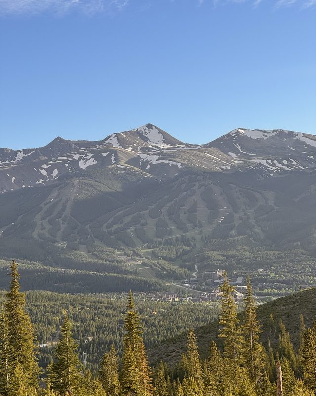 Peaks above Breckenridge in early summer