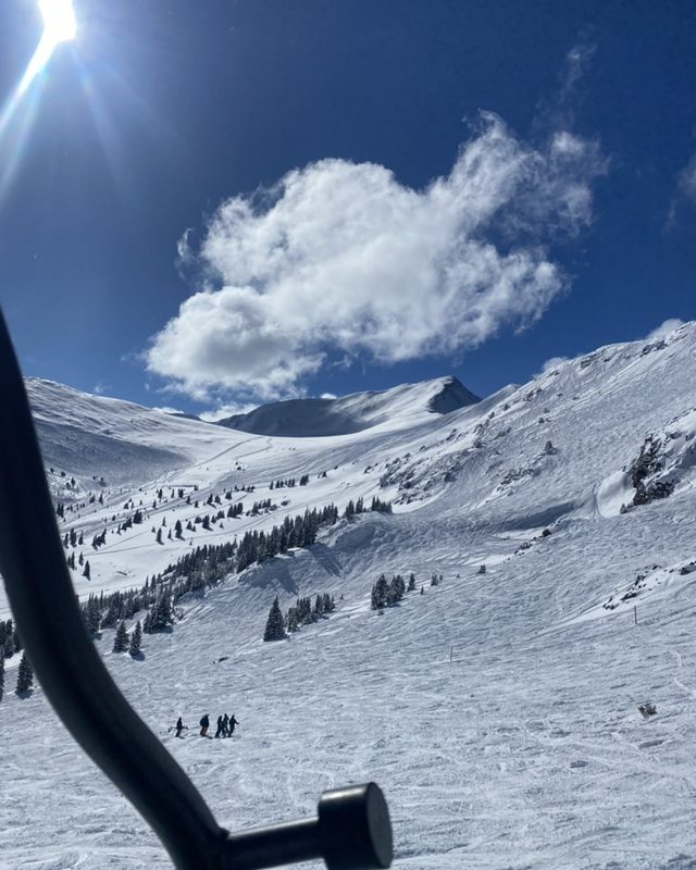 Fresh corduroy on a groomed run